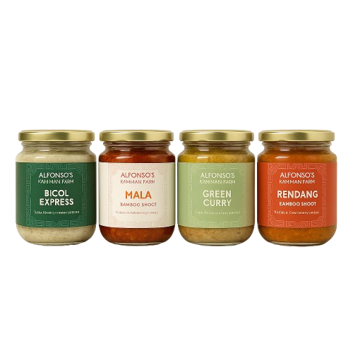 Alfonso's Kawayan Farm bamboo shoot product showcase — gourmet labong jars