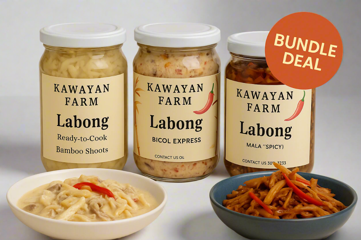 Jar of different Labong flavors