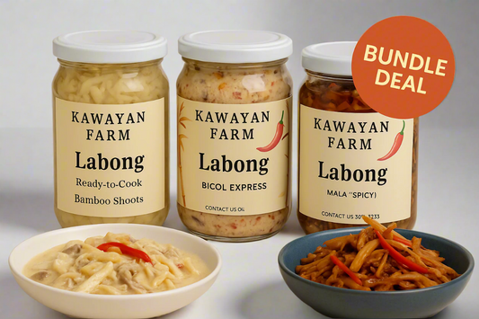 Jar of different Labong flavors