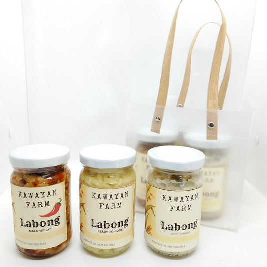 Bottled labong variants & promo bag